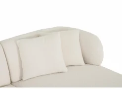 Hoeksalon Rumi 260x163cm - stof - wit