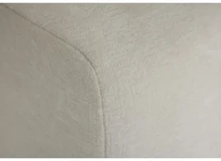 Hoeksalon Satellite-S 323x222cm - stof - naturel met poef en zitdiepteverstelling