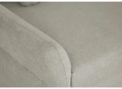 Hoeksalon Sioux 297x260cm - stof - ecru met zitdiepteverstelling