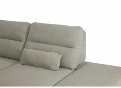 Hoeksalon Sioux 297x260cm - stof - ecru met zitdiepteverstelling