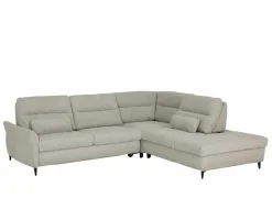 Hoeksalon Sioux 297x260cm - stof - ecru met slaapfunctie & zitdiepteverstelling