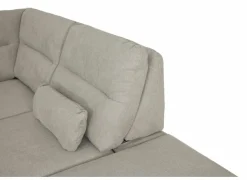 Hoeksalon Sioux 297x260cm - stof - ecru met slaapfunctie & zitdiepteverstelling