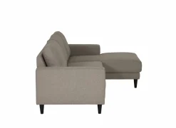 Hoeksalon Sky 243x148,5cm - stof - taupe