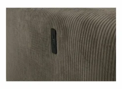 Hoeksalon Slider 279x186cm - ribcord stof - bruin met bedfunctie
