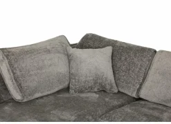 Hoeksalon Space 313x224cm - stof - grijs