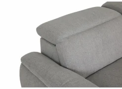 Hoeksalon Sub 302x243cm - stof - zilvergrijs met relax