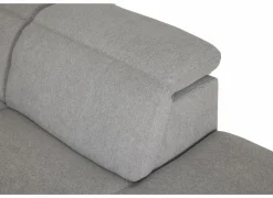 Hoeksalon Sub 302x243cm - stof - zilvergrijs met relax