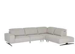 Hoeksalon Sunset 320x247cm - stof - lichtgrijs