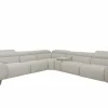 Hoeksalon Talk 295x327cm - stof - grijs met relax