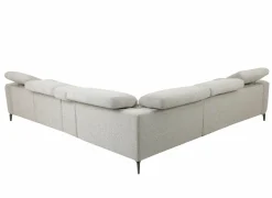 Hoeksalon Talk 295x327cm - stof - grijs met relax