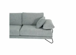 Hoeksalon Tatum 288x219cm - stof - lichtblauw