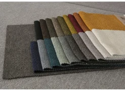 Hoeksalon Toulouse 269x287cm - stof - zilvergrijs