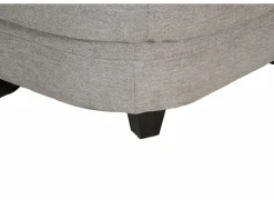 Hoeksalon Toulouse 269x287cm - stof - zilvergrijs