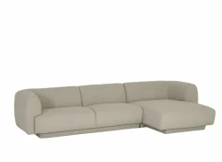 Hoeksalon Valley 314x160cm - stof - beige