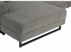 Hoeksalon Vaucluse 314x160cm - stof - taupe met relax