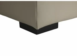 Hoeksalon Walk 413x303cm - leder - grijs met relax & opbergruimte