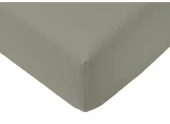 Hoeslaken Arya 90x200cm - katoen - olijf