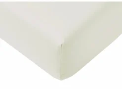 Hoeslaken Lauren 180x200cm - jersey katoen - gebroken wit