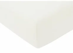 Hoeslaken Venturo 160x200cm - flanel - wit