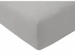 Hoeslaken Venturo 160x200cm - flanel - grijs