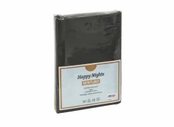 Hoeslaken Venturo 160x200cm - flanel - antraciet