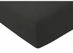 Hoeslaken Venturo 180x200cm - flanel - antraciet