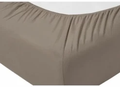 Hoeslaken Venturo 140x200cm - flanel - taupe