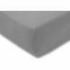 Hoeslaken 140/160x200/220cm jersey katoen grijs