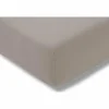 Hoeslaken 180/200x200/220cm jersey katoen taupe
