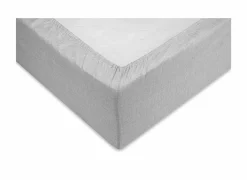 Hoeslaken 140x200cm katoen dove grey