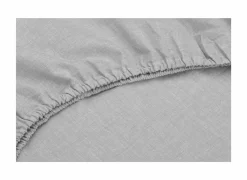 Hoeslaken 140x200cm katoen dove grey