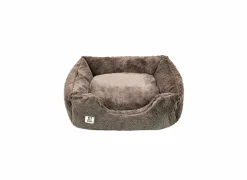 Hondenmand Supersoft L 90x70cm - stof - donkerbruin