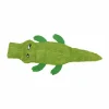 Hondenspeelgoed Flat Plush Toy Krokodil