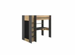 Hoogslaper Heavy 90x200cm - decor - eik & donkergrijs