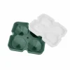 Ijsblokjesvorm diamant 12x12x14cm - platinum silicone - forest green