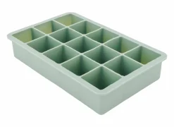 Ijsblokjesvorm 18,3x11,3cm - silicone - groen