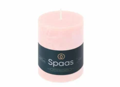 Kaars Cylinder Rustiek lichtroze