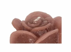 Kaars Roses Sculptures S Ø8,50x6,50cm - rustiek - perzik