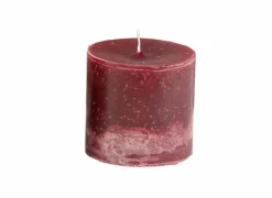Kaars Ø10xH10cm - burgundy