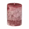 Kaars Ø10xH15cm - burgundy