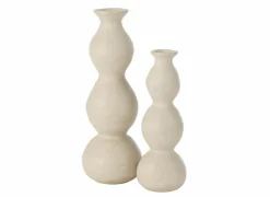 Kaarsenhouder Olina H37,5cm - keramiek - crème