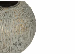 Kaarsenhouder San H8,5cm grijs