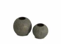 Kaarsenhouder San H11cm grijs