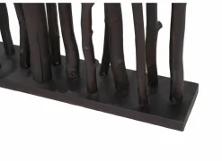 Kamerscherm Georges 100cm - mango massief - zwart