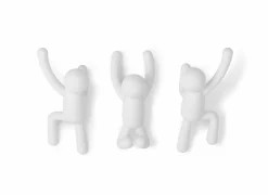 Kapstok Buddy  7,6 cm, set van 3