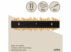 Kapstok Picket 8 Hook  61cm - naturel