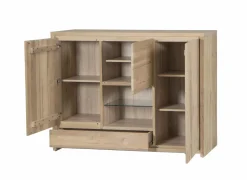 Kast Amarillo 160x45x120cm - eik massief & decor - naturel