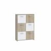 Kast Best Chest 77x30x113cm - decor  - sonoma eik & wit