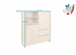 Kast Denver 120cm - decor - artisanale eik