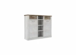 Kast Duro 160x41x128cm - decor - pine white/antique oak